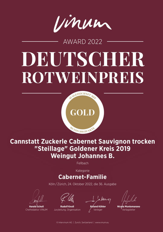 2023 Cabernet Sauvignon "Steillage" im Holzfass gereift trocken